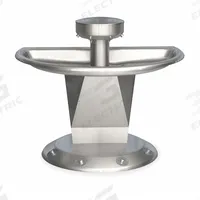 BRADLEY Wash Fountain: Silver, Stainless Steel, Semi-Circular, 54 in Overall Wd, 4 Stations, Sentry (MPN S93-632). Key specifications — Bowl Shape: Semi-Circular; Drain Type: Central Rising, Supplied from Above; Color: Silver; Brand: BRADLEY; Series: Sentry; Sink Material: Stainless Steel; ADA Compliant: Not ADA Compliant.