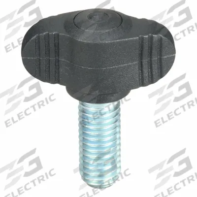 KIPP Hand Knob: Wing, Plastic w/ Steel Thread, M8 Thread, 20 mm Thread Lg - Wing Knobs with Threaded Stud