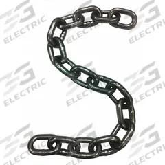 DAYTON Straight Chain: 1/4 in Chain Trade Size, 30 Chain Grade, Carbon Steel, Straight, Plain, Plain (MPN 34RY96). Key specifications — Brand: DAYTON.