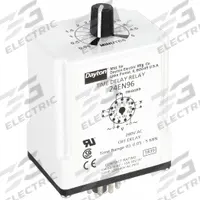 DAYTON Single Function Time Delay Relay: Socket Mounted, 240V AC, 10 A, 11 Pins/Terminals, Off Delay (MPN 24EN96). Key specifications — Brand: DAYTON.