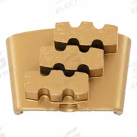 HUSQVARNA Grinding Tool: Extra Soft, 25 Grit, Gold, 3 Segments, Clockwise/Counterclockwise, Metal (MPN ELITE-GRIND EZ XS25 TS). Key specifications — attr81237: Gold; attr81244: Metal; attr122184: Grinding Tool; attr122180: Extra Soft Concrete; attr81239: 970755004; attr81227: HUSQVARNA.