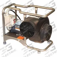 AIR SYSTEMS INTERNATIONAL Confined Space Blower: 115 V AC, 8 in Duct Dia, 3/4 hp Horsepower, Gray (MPN SVB-E8EXP). Key specifications — Brand: AIR SYSTEMS INTERNATIONAL; Includes: Grounding Lug; Operating Voltage: 115 V AC.