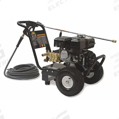 MI-T-M Gas-Powered Pressure Washer: Heavy Duty, Cart, 2,400 psi, 2.8 gpm - Cold Water Pressure Washers