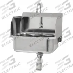 SANI-LAV Hands-Free Sink: 1 Stations, 7 in Bowl Dp, 17 in Bowl Lg, 14 in Bowl Wd, Faucet Included (MPN 5071-0.5). Key specifications — Includes Side Splash: Side Splash Included; Series: Stainless Steel Hand Wash Sink; Brand: SANI-LAV.