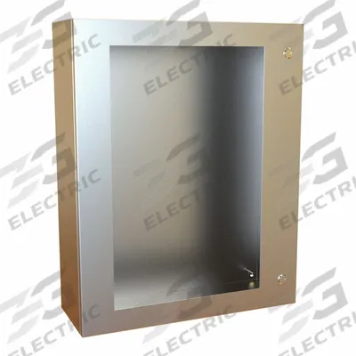 HAMMOND Electrical Enclosure: Stainless Steel, 30 in x 24 in x 8 in, NEMA 12/13/3R/4/4X - Stainless Steel Enclosures