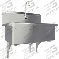 SANI-LAV Scrub Sink: 1 Stations, 10 1/2 in Bowl Dp, 28 in Bowl Lg, 16 1/2 in Bowl Wd, 1 Faucet Holes (MPN 532A). Key specifications — Includes Side Splash: Side Splash Not Included; Series: Scrub Sinks; Brand: SANI-LAV; Power Source: AC Powered.
