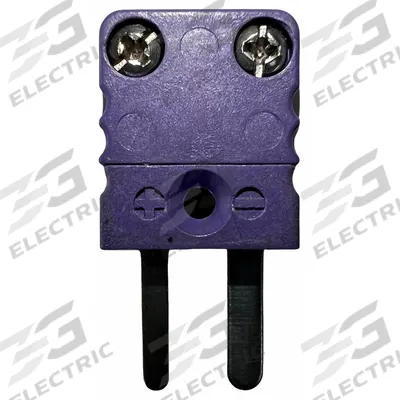 Dayton Thermocouple Connector: Jack, For Type E Thermocouple Type, Mini Plug, 2 Pins - Thermocouple Plugs