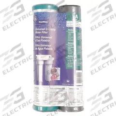 GE Water Filter Cartridge: 0.5 micron Micron Rating, 600 gal Service Life - Gallons, Carbon (MPN FXSVC). Key specifications — Filter Media: Carbon; Reduces: VOCs.