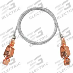 APPROVED VENDOR Bonding and Grounding Wire: (2) Alligator Clips, 3 ft, PVC, Clear (MPN 8AA85). Key specifications — Conductor Material: Carbon Steel; Connector Types: (2) Alligator Clips; Clamp Opening Span: Alligator Clip 5/8 in; Brand: APPROVED VENDOR; Wire Length: 3 ft; Manufacturer Part Number: 8AA85.