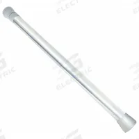 APPROVED VENDOR Shower Curtain Rod: 1 1/4 in Overall Wd, Zinc, White (MPN 15124). Key specifications — Brand: APPROVED VENDOR; Finish: White; Material: Zinc.