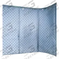 SINGER SAFETY Acoustic Partition: 0.7 NRC, 4 ft Overall Wd, 8 ft Overall Lg, 2 in Thick, Fiberglass (MPN 22124C48). Key specifications — Panel Shape: Curved; Brand: SINGER SAFETY; Includes: Panel.