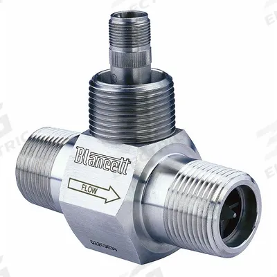 BLANCETT Mechanical Flowmeter: Turbine Flow Meter, Turbine, 1/2 in NPT, 1/2 in Connection Size - Inline Turbine Flowmeters for Oils & Water