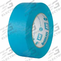 AMERICAN Masking Tape: AM, Blue, 11/16 in Roll Wd, 60 yd Overall Roll Lg, 6.6 mil Thick, Rubber (MPN AM1855). Key specifications — Series: AM; Brand: AMERICAN; Backing Material: Crepe Paper; For Location: Indoor/Outdoor; For Surface Type: Metal; Manufacturer Part Number: AM1855.
