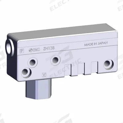 SMC Vacuum Generator: 40 lpm, 8 mm Push-to-Connect, 2 mm Push-to-Connect, ZH13BSA-08-02 - SMC ZH Series Box Type Vacuum Generators