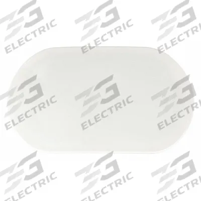 APPROVED VENDOR Furniture Glides: Plastic, 5 3/4 in Overall Wd, Oval, White - Adhesive Glides