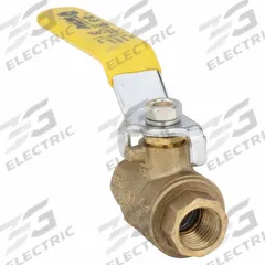 APPROVED VENDOR Manual Two-Way Ball Valve: 1/4 in, Brass, Straight, FIP x FIP, Full Port Ball Port (MPN 107-821NL). Key specifications — Brand: APPROVED VENDOR; Handle: Lever.