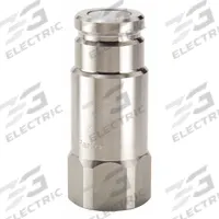 PARKER Hydraulic Quick Connect Hose Coupling: 3/4 in Coupling Size, 316 Stainless Steel, FNPT (MPN FS-752-12FP). Key specifications — Body Material: 316 Stainless Steel; Thread Size: 3/4"-14; Seal Material: Fluorocarbon; Brand: PARKER.