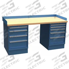 LISTA Workbench: Fixed Ht, Butcher Block, 72 in x 30 in, 1,000 lb Overall Load Capacity, Blue (MPN XSWB102-72BTBB). Key specifications — Brand: LISTA.