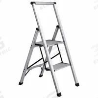 XTEND + CLIMB Step Stool: 2 Steps, 2.8 ft Overall Ht, 250 lb Load Cap, Aluminum, 16 in Standing Ht (MPN SL2H LITE). Key specifications — Brand: XTEND + CLIMB; Color: Silver.