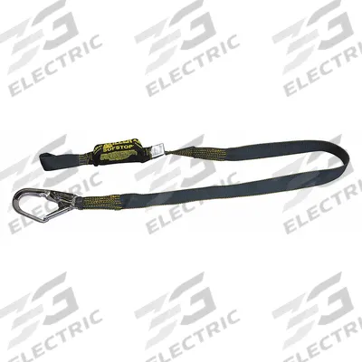 MILLER BY PIP Shock-Absorbing Lanyard: Shock Pack, Arc-Flash Rated, Steel Rebar Hook - Arc-Flash Rated Shock-Absorbing Lanyards