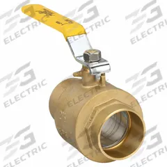 APOLLO Manual Two-Way Ball Valve: 2 1/2 in, Brass, Straight, Sweat x Sweat, Full Port Ball Port (MPN 94A20901). Key specifications — Brand: APOLLO; Handle: Lever.