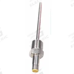 WAHL Immersion Temperature Probe: -76°F to 400°F /-60°C to 204°C, ±0.15°C, 4 in Probe Lg (MPN D1396-11). Key specifications — Accuracy: ±0.15 °C; Brand: WAHL; Probe Sheath Material: 316 Stainless Steel; Process Mounting Thread Size: 1/2" NPT.