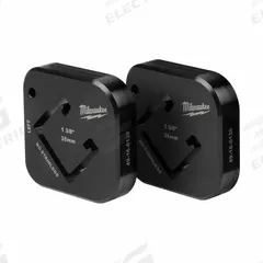 MILWAUKEE Shearing Die: (2) Shearing Dies, For 1 5/8 in Strut Wd, For 1 3/8 in Strut Ht (MPN 49-16-0138). Key specifications — attr1254160: M18™ FORCELOGIC™; attr1254169: Standard; attr1254180: (2) Shearing Dies; attr1254186: 49-16-0138; attr1254165: Shearing Die.
