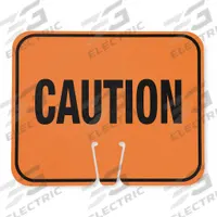 Traffic Cone Sign: ABS Plastic, 10 3/8 in Ht, 12 3/4 in Lg, Caution (MPN 03-550-C). Key specifications — Brand: APPROVED VENDOR; Color: Orange; For Use With Product Type: Traffic Cones; Legend: Caution; Material: ABS Plastic.