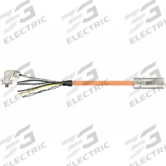 READYCABLE Servo Cable: Basic Cable, 40 ft Lg, For Allen-Bradley, Similar To 2090-CSBM1DE-14AF, PVC (MPN MAT9751711-40). Key specifications — Cable Jacket Color: Orange; Conductor Configuration: (4xAWG16 (1.5))+(2xAWG18 (0.75))+(1PRxAWG22 (0.34)); Brand: READYCABLE; Cable Jacket Material: PVC.