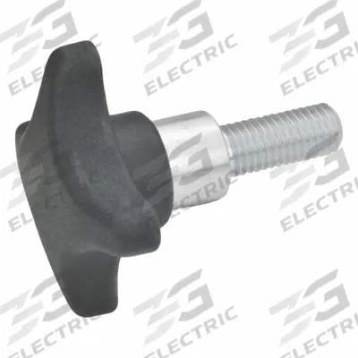 JW WINCO Hand Knobs; 4-Prong Knobs: Plastic w/ Steel Thread, M8 Thread - 4-Arm Knobs with Threaded Stud