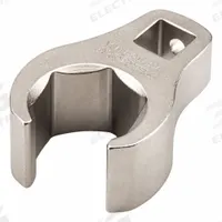 TEKTON Crowfoot Wrench: Steel, Satin Nickel, 3/8 in Drive Size, 13/16 in Head Size, 6 Points (MPN WCF15221). Key specifications — attr309661: Steel; attr309662: Satin Nickel; attr324934: TEKTON.