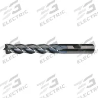 CLEVELAND Square End Mill: High Speed Steel, TiCN Coated, 6 Flute, 1-1/4" Mill Dia, 1-3/8" LOC (MPN C75079)