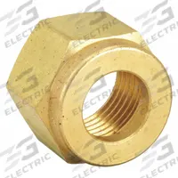 PARKER Compression Fitting Nut: 3/8 in OD Size, Compression, Brass, 9/16"-20 Thread Size (MPN 6NU6-B). Key specifications — Compatible Fitting Brands: Swagelok; Brand: PARKER; Series: A-Lok(R).