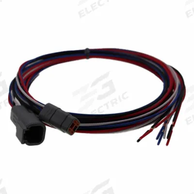 SPEED WIRING PRODUCTS Mini Connector: Deutsch DTM, 4 Poles, 72 in Wire Lead Lg, 7.5 A - Harsh Environment DC Power Deutsch Connector Assemblies