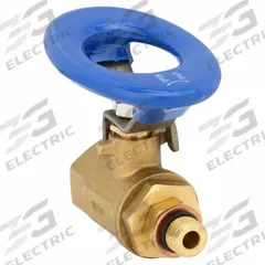 APPROVED VENDOR Manual Two-Way Ball Valve: 1/2 in, Brass, Straight, MNPT x FNPT, Full Port Ball Port (MPN G-BVOM-50). Key specifications — Brand: APPROVED VENDOR; Handle: Oval.