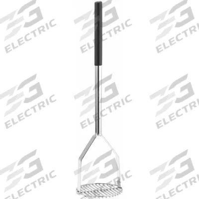 TABLECRAFT PRODUCTS Potato Masher: Round, 6 in Face Lg, 6 in Face Wd, Steel, Dishwasher Safe (MPN 7324) - Furnishings, Appliances and Hospitality