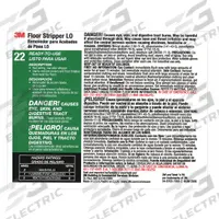 TOLCO Secondary Bottle Label: 11 in Ht, 8 1/2 in Wd, 3M Floor Stripper L0 22, 12 PK (MPN 340422). Key specifications — Legend: 3M Floor Stripper L0 22; Brand: TOLCO; Product Type: Secondary Bottle Label.