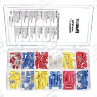 PANDUIT Wire Terminal Kit: 160 Pieces, 22 AWG – 10 AWG Wire Sizes (MPN KP-1075Y). Key specifications — Manufacturer Part Number: KP-1075Y; Brand: PANDUIT; Includes: (20) PV14-10R.