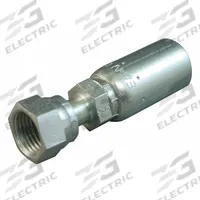 KURT Hydraulic Crimp Fitting: Carbon Steel, Straight, -12 For Hose Dash Size, Female x Male (MPN FFX-12-12). Key specifications — Fitting Gender: Female x Male; Fitting Connection Type: ORS x Hose End; For Hose Dash Size: -12; Thread Size: 1-3/16"-12; Brand: KURT.