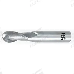 OSG Ball End Mill: Carbide, 2 Flute, 11/16" Mill Dia, 1-3/8" LOC, 4" OAL (MPN 402-6875-BN)