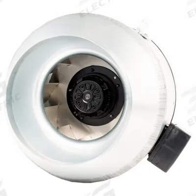 FANTECH In-Line Duct Fan: 1,266 cfm Max., 10 in Duct, 485 W, 120V AC, 1 Ph, IP44 - General Purpose Inline Duct Fans