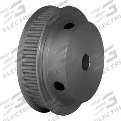 DAYTON Timing Pulley: Modified Curvilinear, Fixed, For GT Timing Belt Section, For 6 mm Belt Wd (MPN 44-3P06M6FA6). Key specifications — Brand: DAYTON; Finish: Clear Anodized; For Belt Series: Powerhouse®.