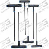 EKLIND Hex Key Set: 6 - 10 Pieces, Hex-T 9 Inch, T, Metric, Std End, Extra Long, 6 Pieces, Pouch (MPN 64906). Key specifications — attr1205553: Not Tether Capable; attr1205554: EKLIND; attr1205568: Black Oxide; attr1293176: 6 - 10 Pieces.