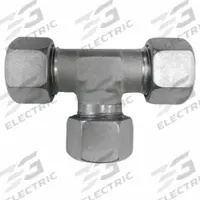 BRENNAN INDUSTRIES Compression Tee Fitting: M18x1.5 x M18x1.5 x M18x1.5 Thread Size, Volz (MPN D2603-L12-L12-L12-SS). Key specifications — Series: Volz; Brand: BRENNAN INDUSTRIES.