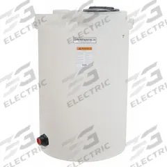 SNYDER INDUSTRIES Storage Tank: Single Wall, Vertical, 250 gal, Closed Top, 3/16 in Wall Thick, HDPE (MPN 5730100N97207). Key specifications — Construction Material: HDPE; Brand: SNYDER INDUSTRIES.