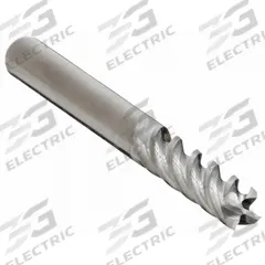 CLEVELAND Square End Mill: Carbide, 4 Flute, 3/16" Mill Dia, 3/8" LOC, 2" OAL (MPN C60007)