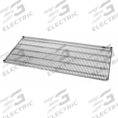 QUANTUM Wire Shelf: 72 in x 24 in, 1 Shelves, Split Sleeve, 1,000 lb Load Capacity, Dry, Silver (MPN 2472CHD). Key specifications — Recommended Environment: Dry; Material: Steel; Brand: QUANTUM; Color: Silver; Finish: Chrome.