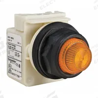 SCHNEIDER ELECTRIC Pilot Light: 30 mm Panel Mounting Size, Amber, Incandescent, 9001SK Series (MPN 9001SKP35A31). Key specifications — Series: 9001SK; Brand: SCHNEIDER; Includes Push-To-Test: No Push-To-Test Included.
