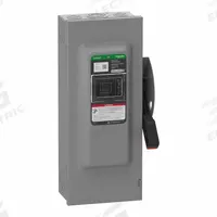 SCHNEIDER Safety Switch: Non-Fusible, 100 A, Three Phase, 600V AC/DC, Galvanized Steel, Indoor (MPN VHU363). Key specifications — attr867131: SCHNEIDER.
