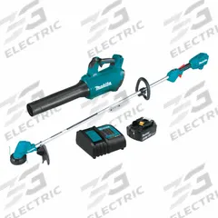 MAKITA Brushless 2-Pc Combo Kit (4.0Ah),18V LXT: 2 Tools, Blower/String Trimmer, 18 V DC Volt, LXT® (MPN XT287SM1). Key specifications — attr1176460: Blower.